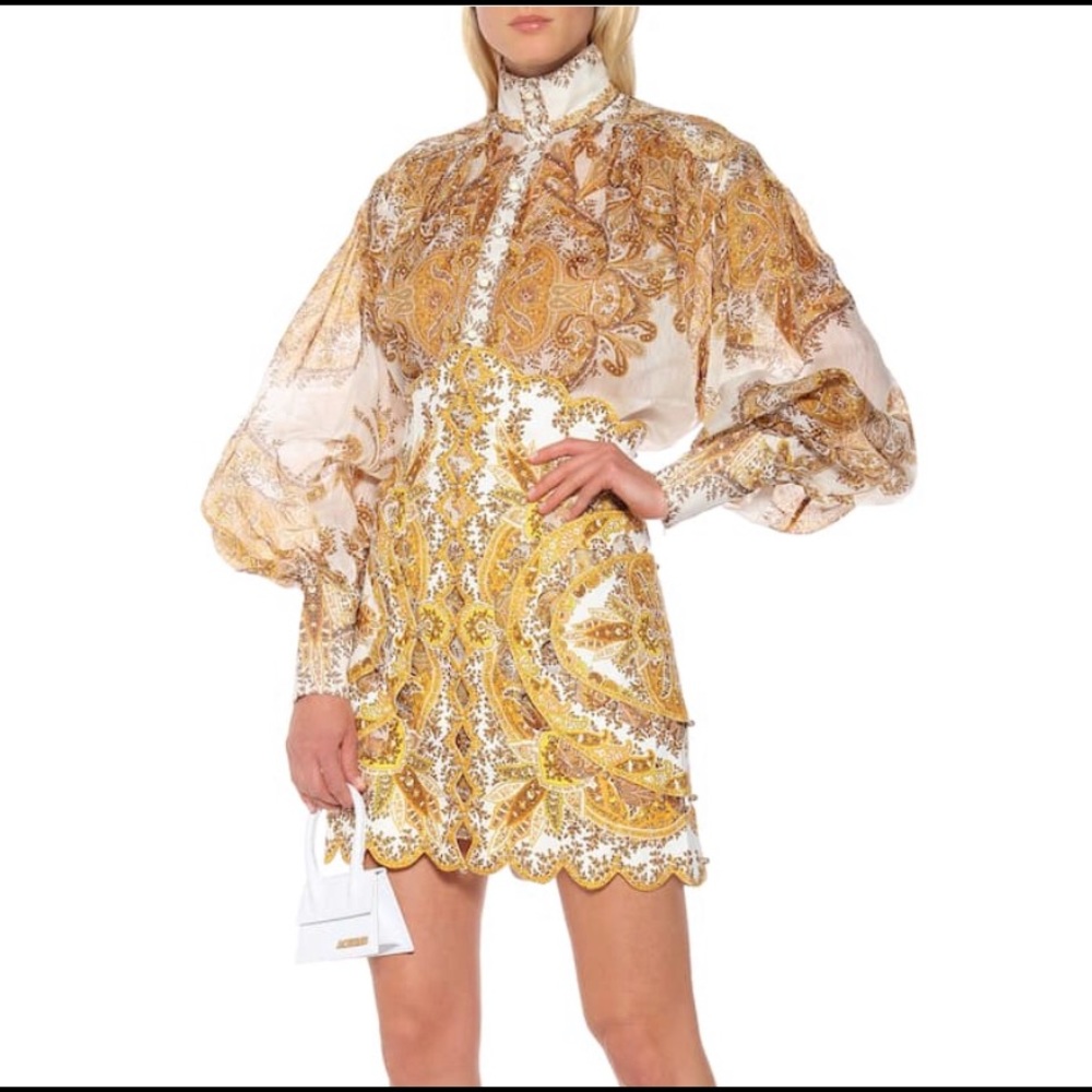 Zimmermann Zippy Scallop Billow Blouse and Skirt